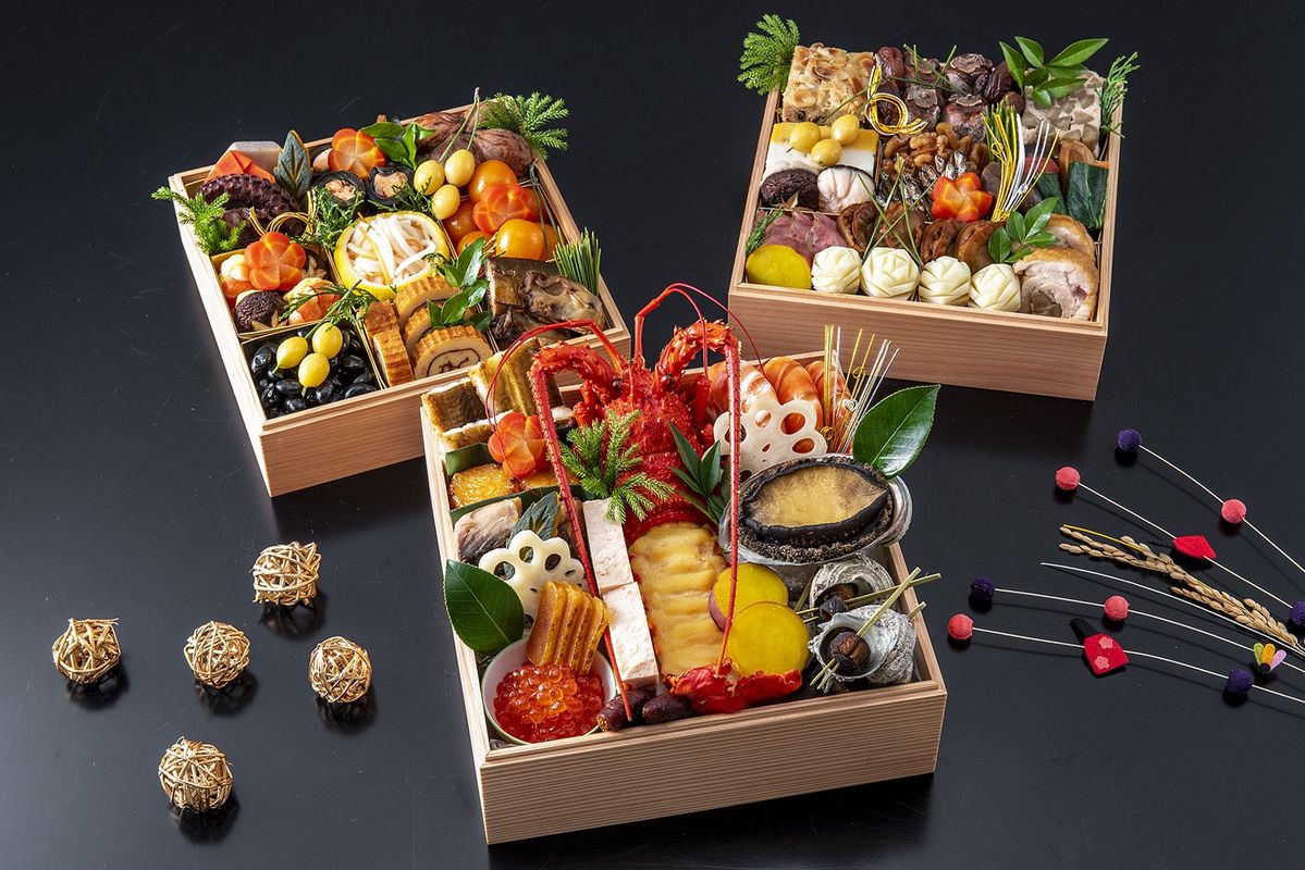 きじまのおせち「輝」が並んだ写真