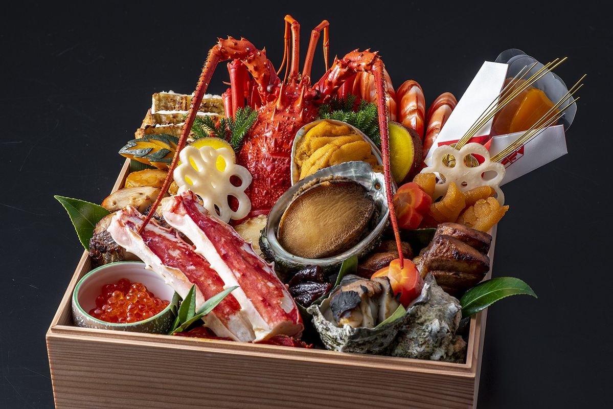 三段重「輝〜かがやき〜」壱の重のアップ写真