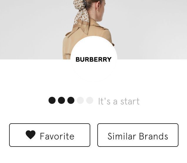 「Good On You」で「Burberry」を調べた結果①