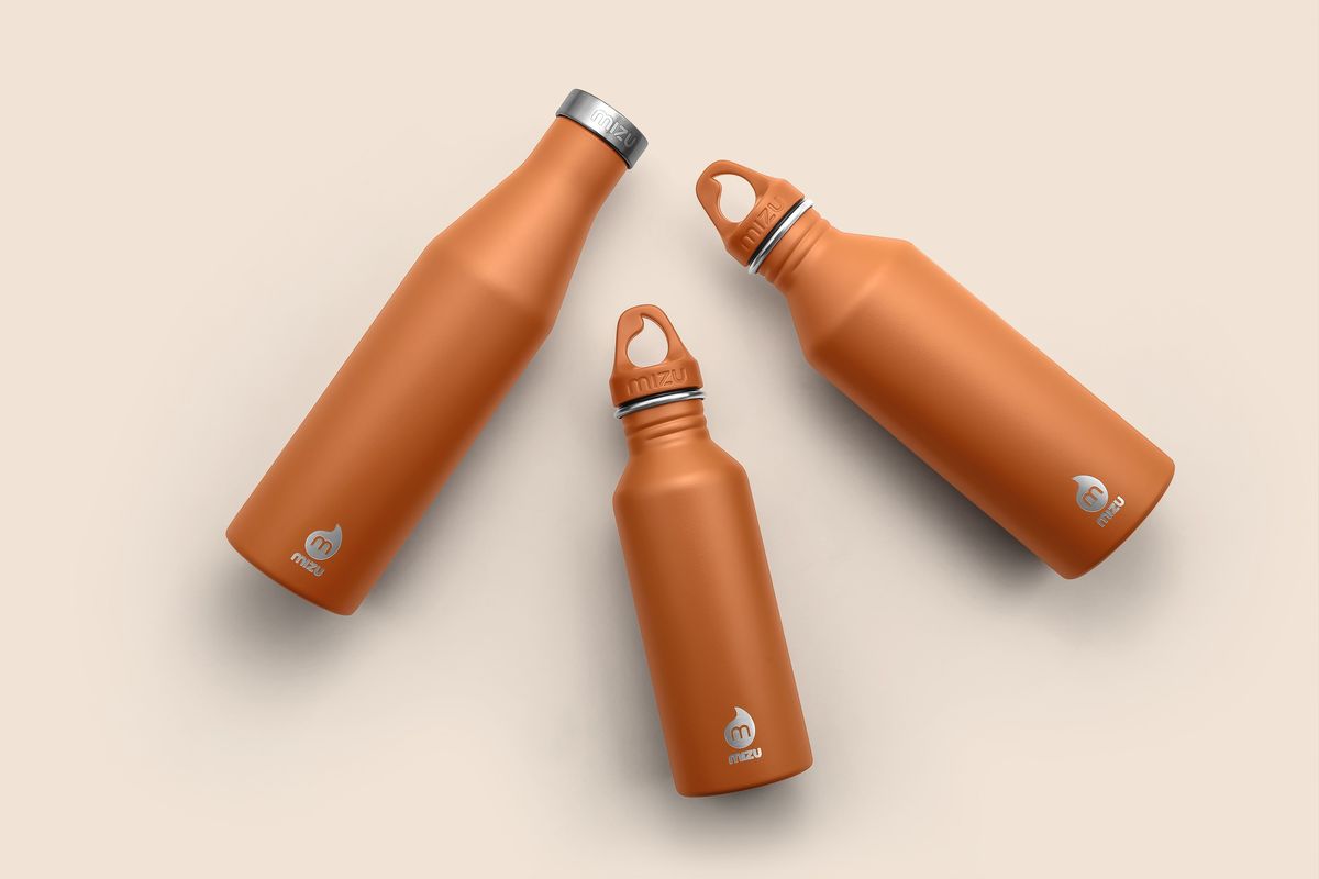 「Mizu」の新色の3サイズを並べた写真