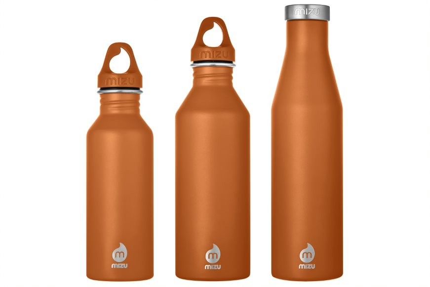「Mizu」の新色の3サイズを並べた写真