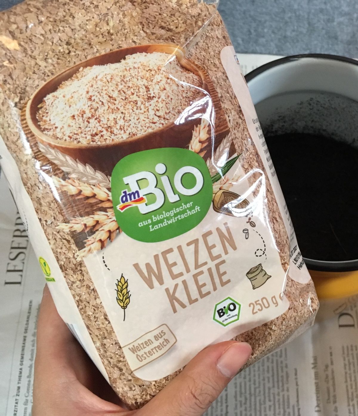 ドイツで売られている麦ぬか